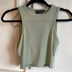 Pretty Little Thing Ribbed Cropped Tank